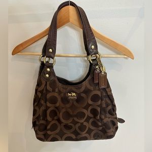 Coach Madison Maggie Hobo Bag Brown